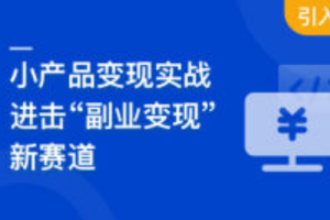 小产品独立变现实战(已完结)