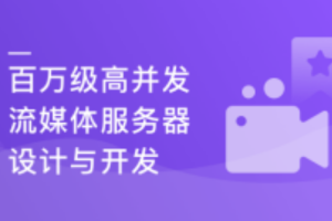 百万级高并发WebRTC流媒体服务器设计与开发(完结)