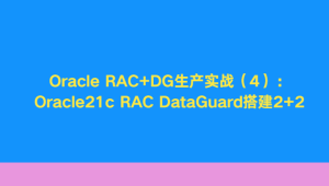 Oracle RAC+DG生产实战(4):Oracle21c RAC DataGuard搭建2+2