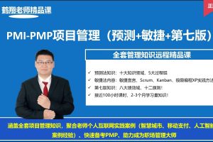 鹤翔老师pmp项目管理培训认证考试课(直播录播题库送学时证明)
